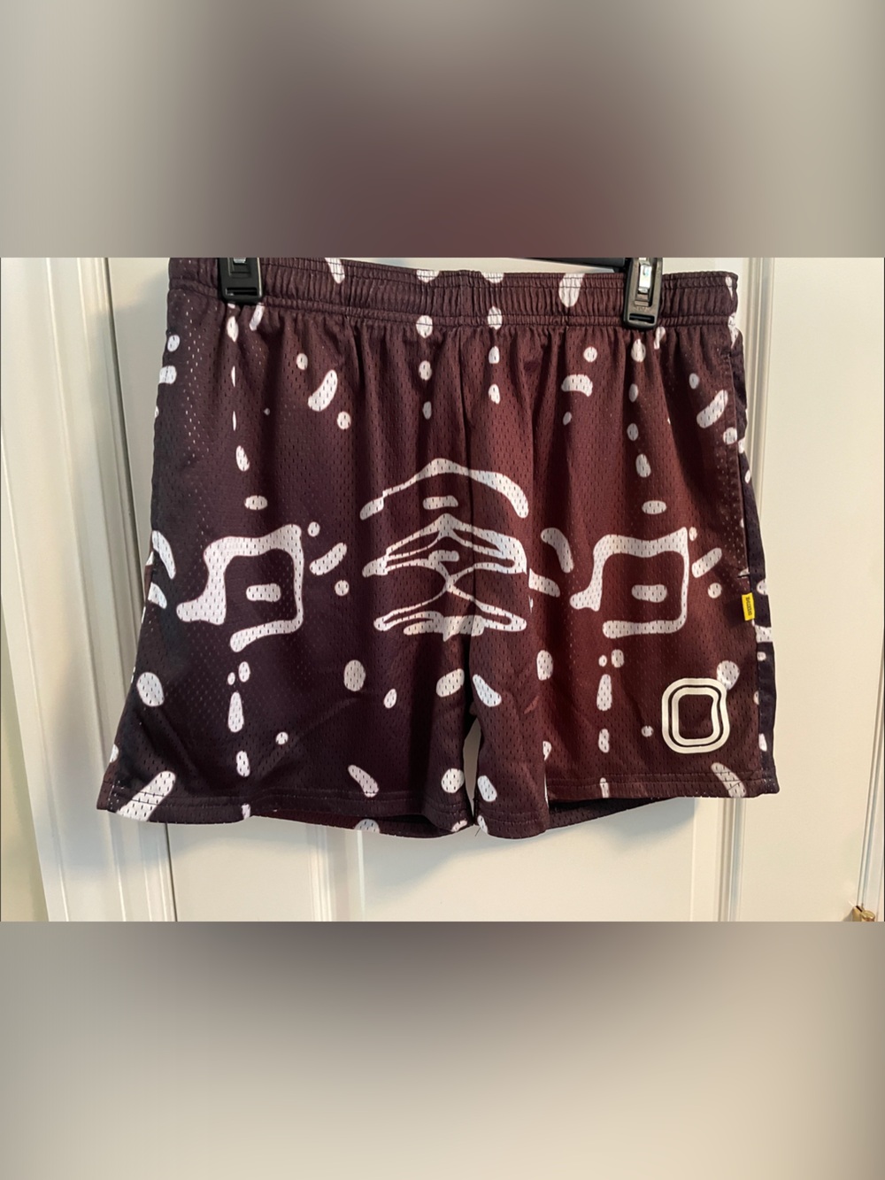 Overtime Adult Men's Medium Shorts Brown and White